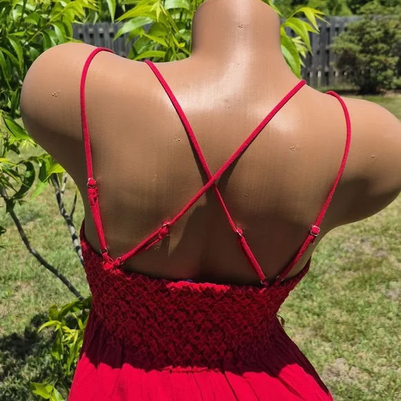 `ღ´- ♥ -`ღ´ Stunning Red Lace Front Dress `ღ´- ♥ -`ღ´ - Picture 10 of 17